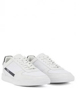 Image of Hugo Boss Cosmopool Tenn Leather Knit Trainers Size 8 Men