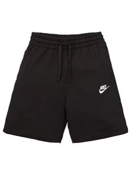 Image of Nike Boys NSW Jersey Short - Black/White, Size L=12-13 Years