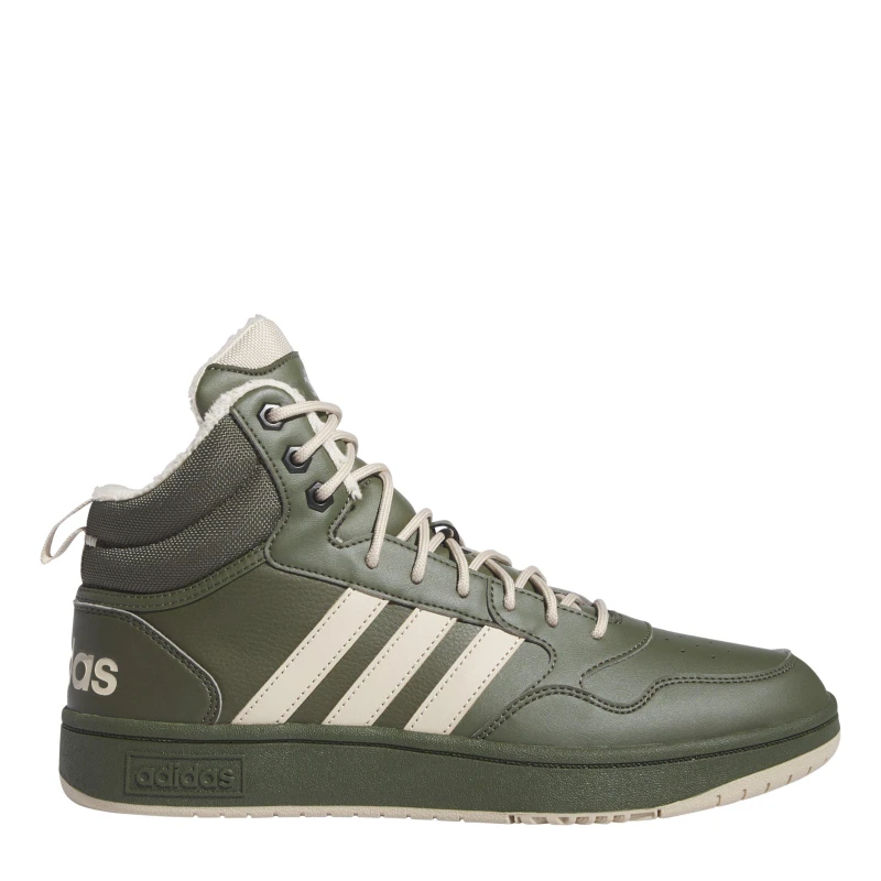 Image of adidas Mens Hoops 3.0 Mid Wtr Basketball Trainers Nightcarg/Clabr male 7.5 (41.3)