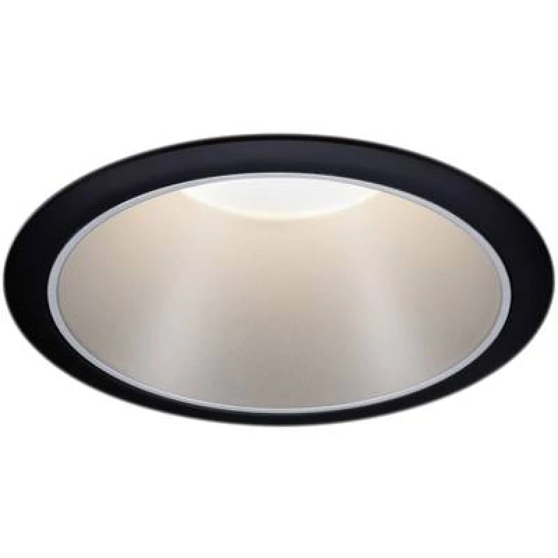 Image of Paulmann Paulmann 93407 Cole Coin Flush mount light LED (monochrome) 6 W Black, Silver 93407