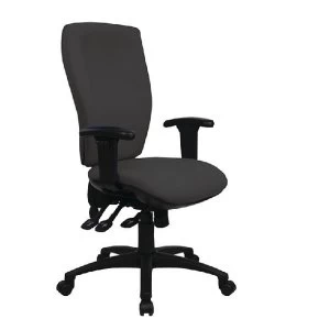 image of Cappela Deluxe Square High Back Posture Black Chair KF03617