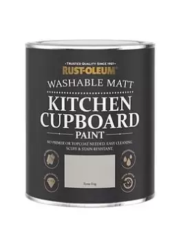 Image of Rust-Oleum Washable Matt Finish Kitchen Cupboard Paint - Tyne Fog