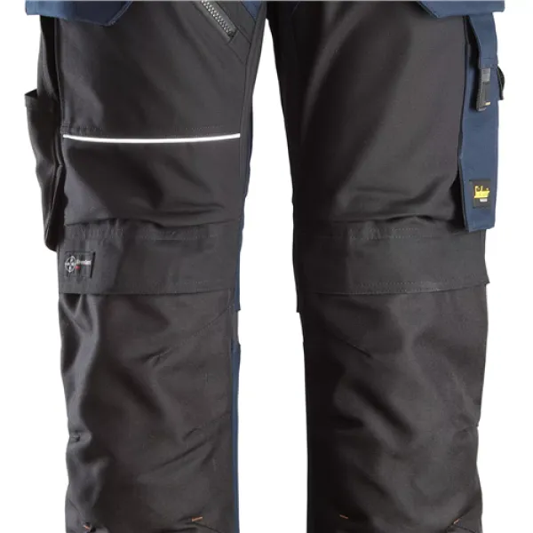 Snickers RuffWork Canvas+ Work Trousers+ Holster Pockets - Navy/Black - 212