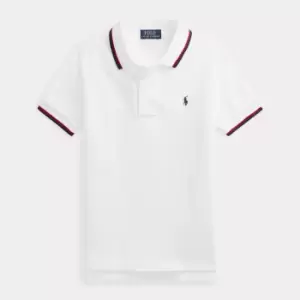 Ralph Lauren Boys Short Sleeve Polo Shirt - White - 8 Years