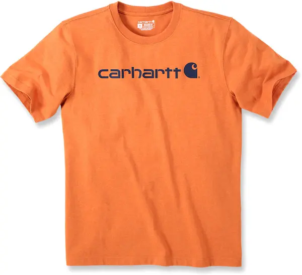 Image of Carhartt EMEA Core Logo Workwear Short Sleeve T-Shirt, orange, Size 2XL