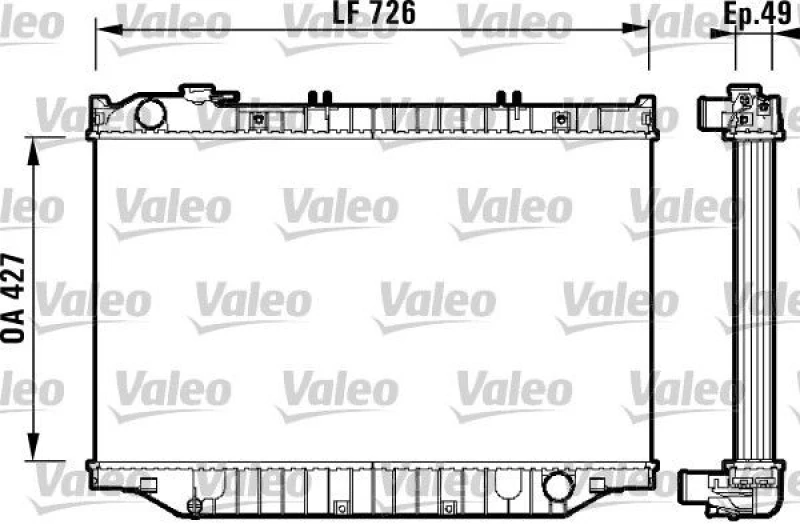 Image of Engine radiator VALEO 732415
