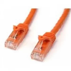 image of StarTech Orange Gigabit Snagless RJ45 UTP Cat6 Patch Cable Patch Cord 5m