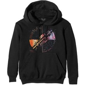 image of Pink Floyd - Machine Greeting Orange Mens Large Pullover Hoodie - Black