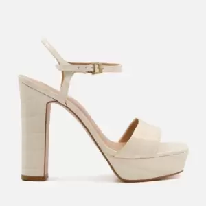 image of Dune Matche Leather Platform Sandals - UK 6