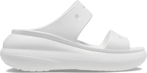 image of Crocs Unisex Crush Sandals White W9/M8