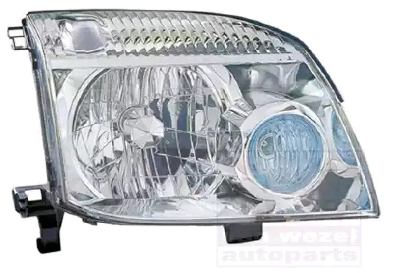 Image of VAN WEZEL 3367962 Headlights H4, Right, with motor for headlamp levelling Headlight (259)
