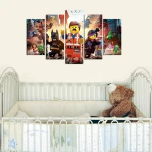 Image of 5MDFCO-10 Multicolor Decorative MDF Painting (5 Pieces)