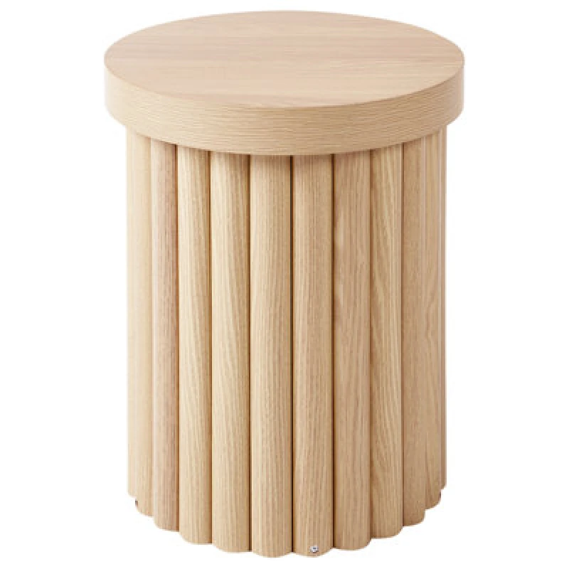 Image of Beliani Minimalist Side Table Genola Light Brown