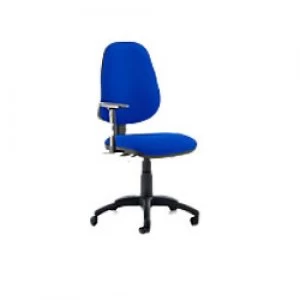 Image of Task Office Chair Eclipse III Lever Blue Fabric With Height Adjustable Arms