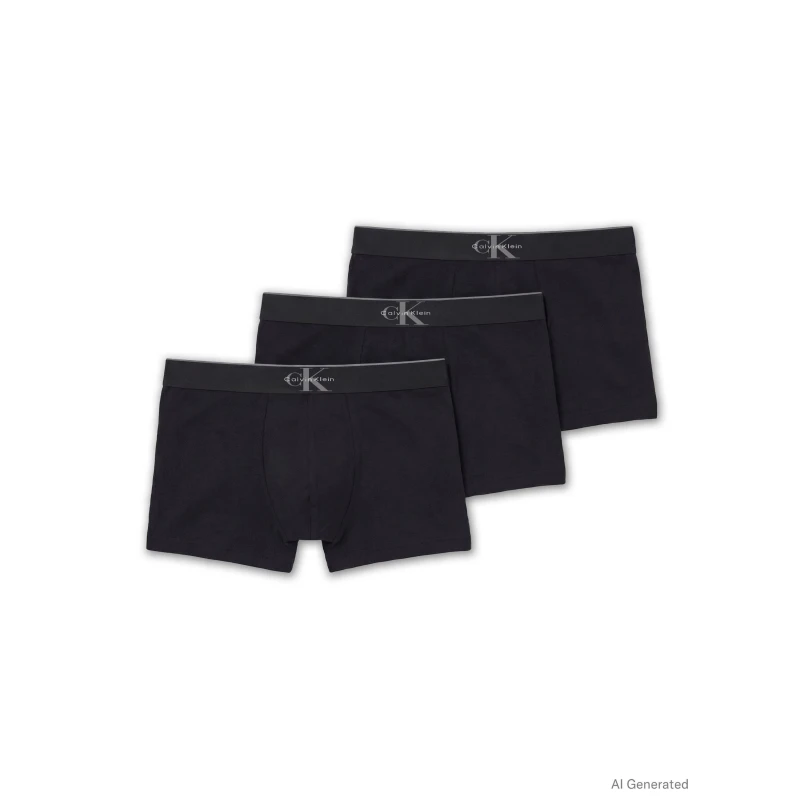 Image of Calvin Klein Calvin Trunk 3Pk Sn63 Black male 2X Large