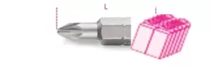 Image of Beta Tools 861 PZ/C1 200x 1/4" Hex Drive Pozidriv Bit PZ1 x 25mm