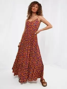 Image of Joe Browns Animal Brights Beach Dress Multi, Size 12, Women
