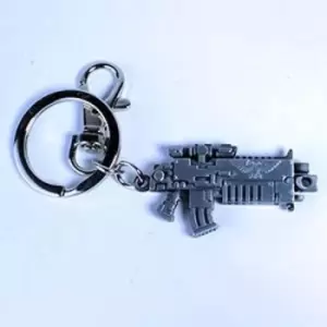 image of Warhammer 40K Metal Keychain Bolter Metallic Finish