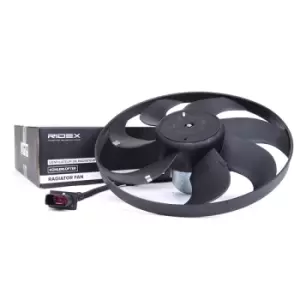 Image of RIDEX Cooling Fan 508R0002 Radiator Fan,Fan, radiator VW,AUDI,SKODA,Golf IV Schragheck (1J1),POLO (9N_),Golf IV Variant (1J5),Lupo (6X1, 6E1)