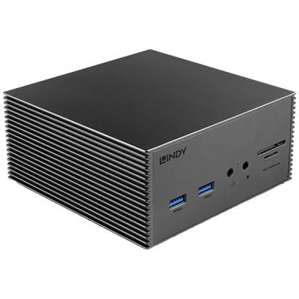 image of LINDY USB-C docking station 43378 Compatible with: Universal USB-C powered, Built-in card reader