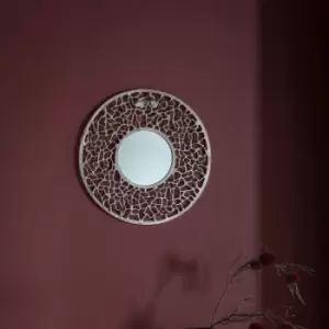 Image of Gallery Interiors Verdant Silver Wall Mirror
