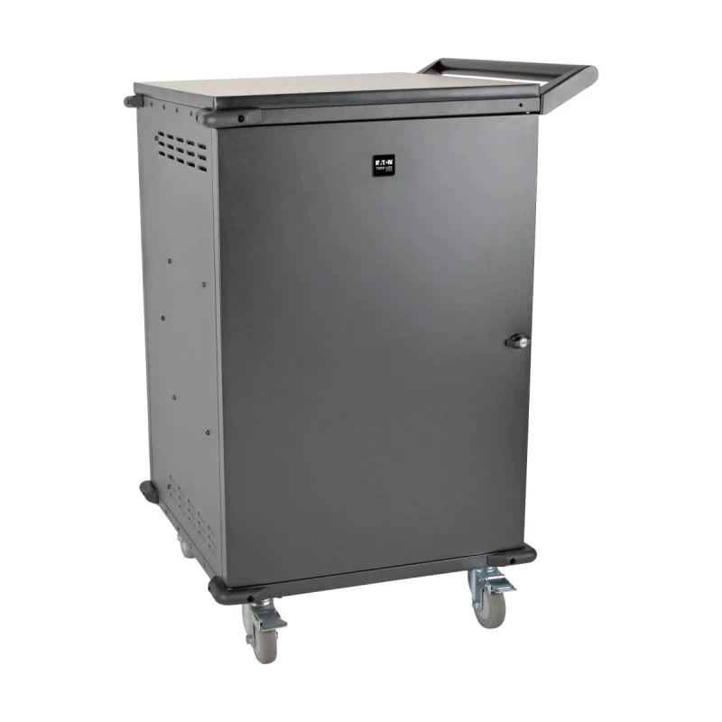 Image of Tripp Lite CSCXS36AC Multi-Device Charging Cart. 36 AC Outlets. Chrome