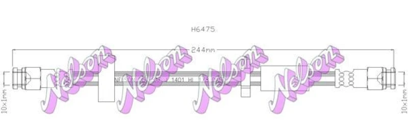 Image of Brake hose KAWE H6475