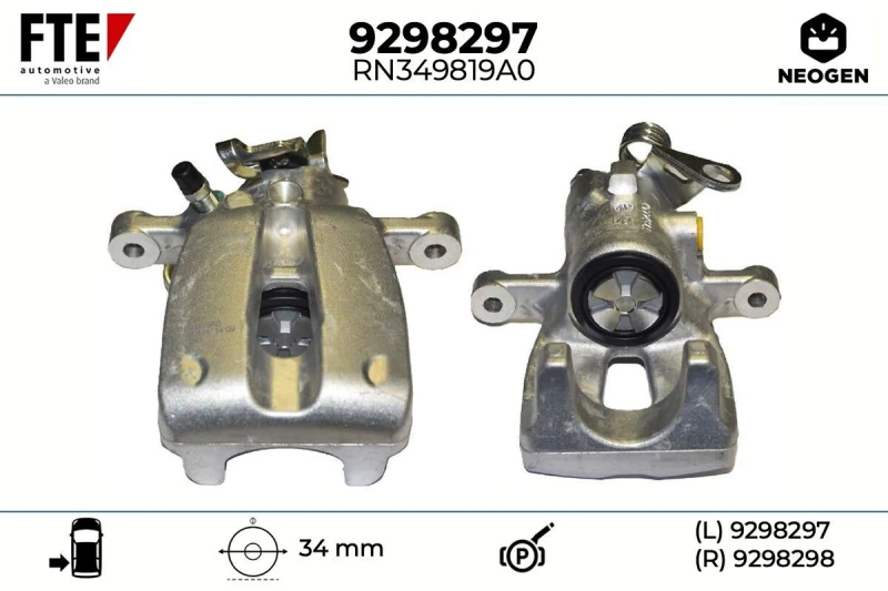 Image of Brake caliper FTE 9298297