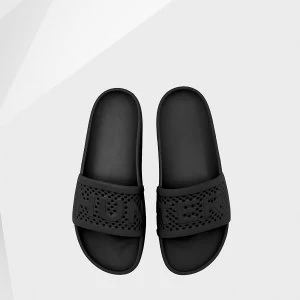 Image of Hunter Womens Original Lightweight Moulded Sliders - Black - UK 8