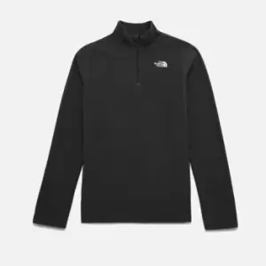 Image of The North Face Boys' Youth Glacier Recycled 1/4 Zip Sweater - Grey - 5-6 Years