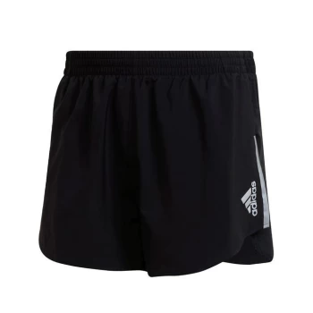 Image of adidas Fast Reflective Split Shorts Mens - Black
