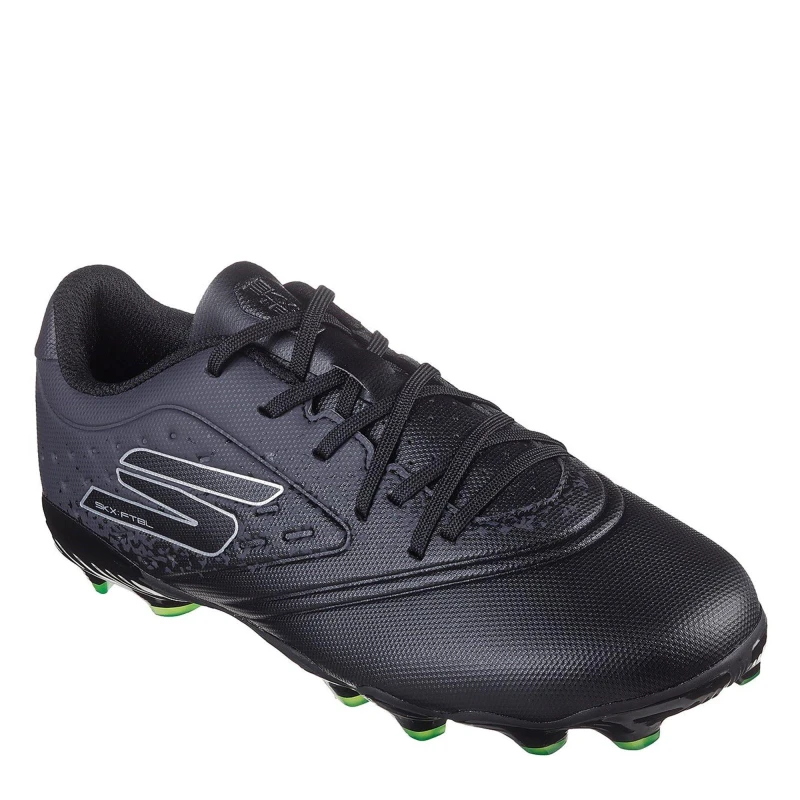 Image of Skechers Razor Juniors Firm Ground Football Boots - Black 1(33.5)