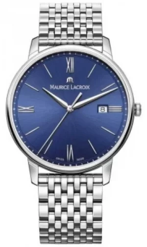 Image of Maurice Lacroix Eliros Mens Blue Dial Stainless Steel Watch