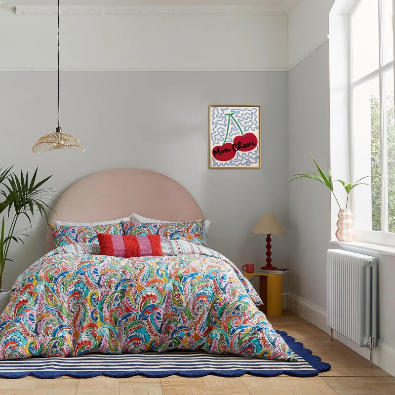 Image of Helena Springfield Helena Springfield 'Penny' Cotton Duvet Cover Set Size: Double Multi Double Unisex 5016709702102