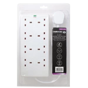 Image of Daewoo 8 Way 2m Extension Lead with Surge Protection