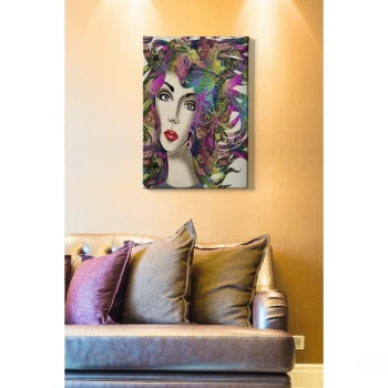 Image of Kanvas Tablo (50 x 70) - 50 Multicolor Decorative Canvas Painting