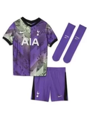 Image of Nike Tottenham 21/22 3rd Little Kids Kit, Purple, Size S