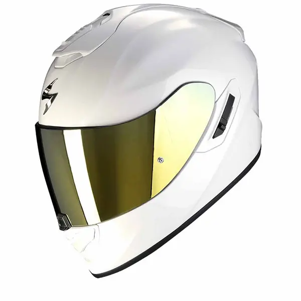 Image of Scorpion EXO-1400 Evo II Air Solid Pearl White Full Face Helmet L