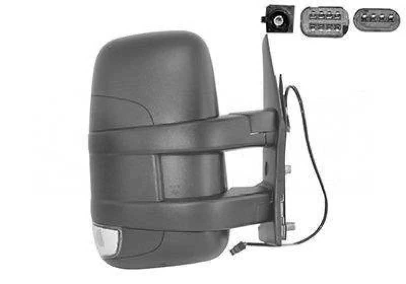 Image of VAN WEZEL 2815808 Wing mirror * HAGUS * Right, with aerial Outside Mirror (50)