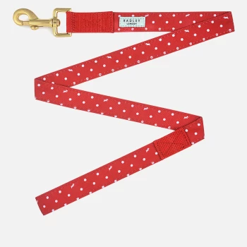 image of Radley Printed Dog Lead - Crimson