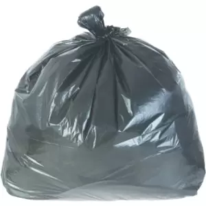 image of 18"X29"X39" Black Refuse Sacks 160G (Pk-200)