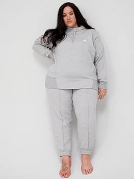Image of adidas Studio Yoga Pants (Plus Size) - Medium Grey Heather, Size 2X, Women