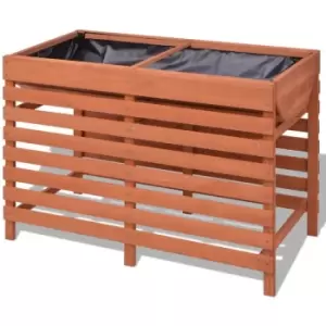 image of Planter 100x50x71cm Wood vidaXL - Brown