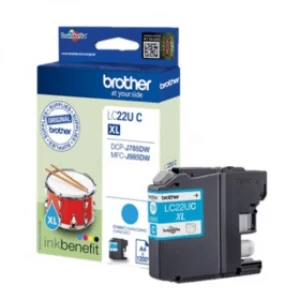 Image of Brother LC22U Cyan Ink Cartridge