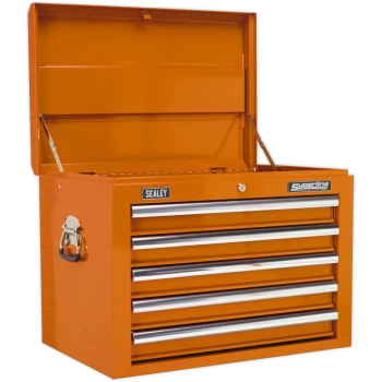 Image of Sealey Superline Pro 5 Drawer Tool Chest Orange