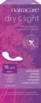 Image of Natracare Dry & Light Inco Plus Pads 16 pieces