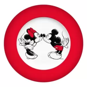 Image of Disney Plate Mickey Kiss Sketch