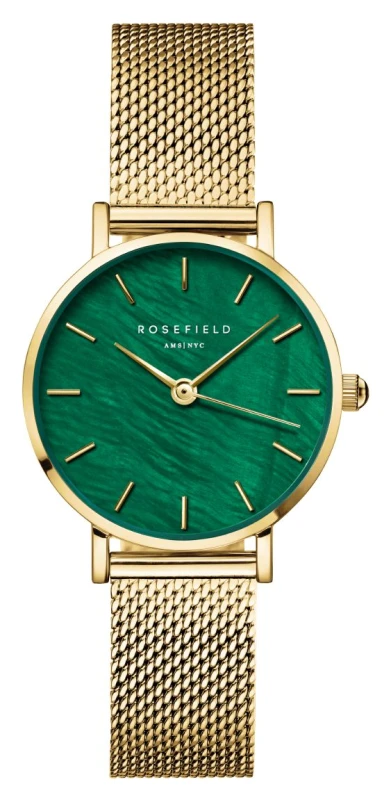 Image of Rosefield SEEGMG-SE72 Small Edit (26mm) Green Mother-of- Watch