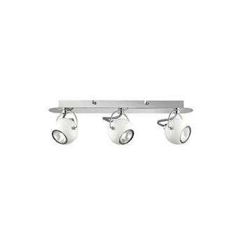 Image of Lunare 3 Light Indoor Flush Light White, GU10
