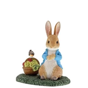 Image of Peter Rabbit with Basket Figurine